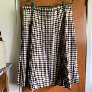 VINTAGE custom made pleated skirt